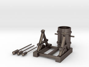 Clash of Clans Air Defense in Polished Bronzed Silver Steel