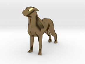Ring Holder Dog in Polished Bronze
