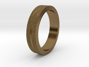 Textured Ring in Polished Bronze