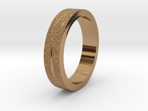 Textured Ring in Polished Brass