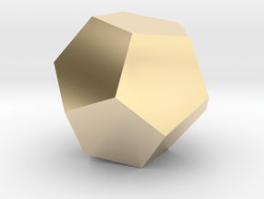 Dodecahedron in 14K Yellow Gold