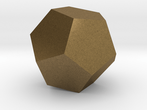 Dodecahedron in Natural Bronze