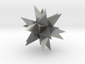 Great Stellated Dodecahedron in Natural Silver