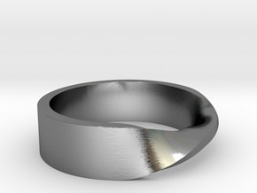 Ring Mobius in Polished Silver