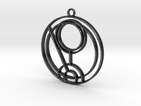 Quinn - Necklace in Polished and Bronzed Black Steel