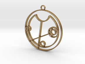 Olive - Necklace in Polished Gold Steel