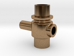 1 1/2" Scale Nathan Whistle Valve Body in Natural Brass