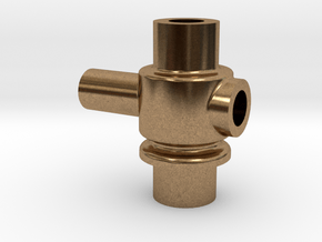 3/4" Scale Nathan Whistle Valve Body in Natural Brass