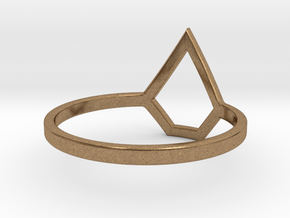 like a diamond - size 6 - steel in Natural Brass