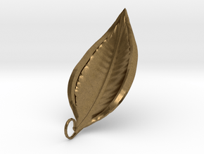 Leaf Necklace 1  in Natural Bronze