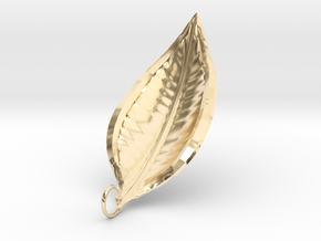 Leaf Necklace 1  in 14K Yellow Gold