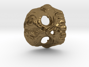 Dr. K Skull Pendant in Polished Bronze