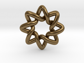 Basic Compass Knot in Natural Bronze