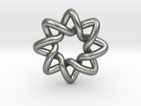 Basic Compass Knot in Natural Silver