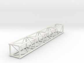 1:24 8' 12"x12" Box Truss in White Natural Versatile Plastic