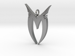 Pendentif Bionicle - "M" (Makuta) in Natural Silver