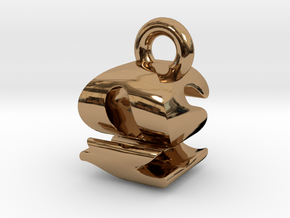 3D Monogram - QSF1 in Polished Brass