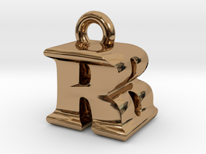 3D Monogram - RBF1 in Polished Brass