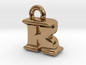3D Monogram - RIF1 in Polished Brass