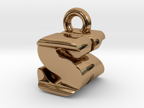 3D Monogram - SKF1 in Polished Brass