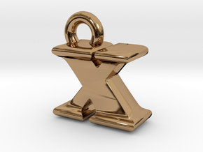 3D Monogram - XIF1 in Polished Brass