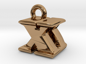 3D Monogram - XDF1 in Polished Brass