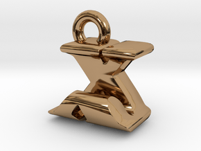 3D Monogram - XJF1 in Polished Brass