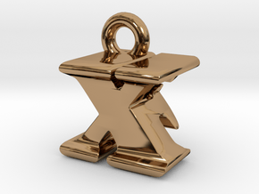 3D Monogram - XFF1 in Polished Brass