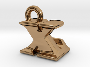 3D Monogram - XLF1 in Polished Brass