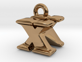 3D Monogram - XNF1 in Polished Brass