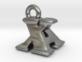 3D Monogram - XAF1 in Natural Silver