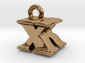3D Monogram - XRF1 in Polished Brass