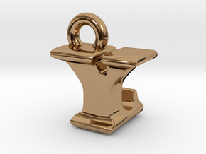 3D Monogram - YLF1 in Polished Brass