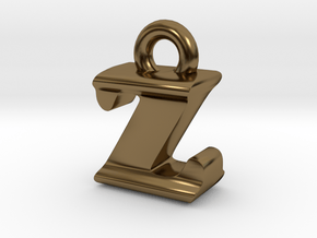 3D Monogram - ZIF1 in Polished Bronze