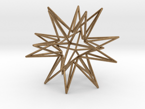 Icosahedron Star in Natural Brass