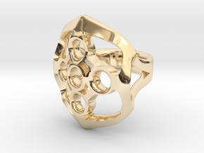 Circled Emblem Ring - EU Size 62 in 14K Yellow Gold