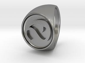 Custom Signet Ring 3 in Natural Silver