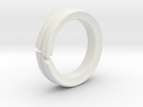Servant Ring - EU Size 60 in White Natural Versatile Plastic