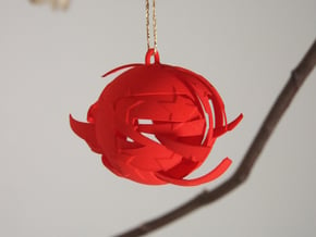 Broken Christmas in Red Processed Versatile Plastic
