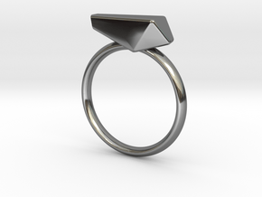 The Parasite Ring - 17.5mm Dia in Fine Detail Polished Silver