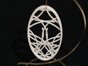 Ornament 02e in White Natural Versatile Plastic