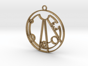 Lindsey - Necklace in Polished Gold Steel