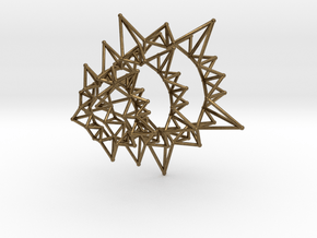 Star Rings 5 Points - 3 pack - 6cm in Natural Bronze