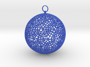 Christmas ornament in Blue Processed Versatile Plastic