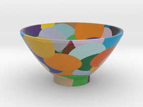DRAW bowl - random sphere matrix in Full Color Sandstone