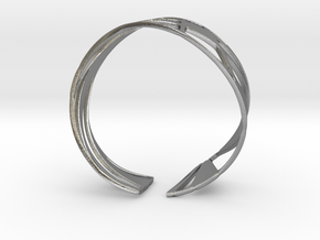 Triangulation Bracelet in Natural Silver