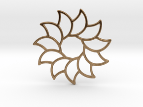 Dreamcatcher - Sunflower  in Natural Brass