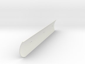 Heat Shield Stbd V0.1 in White Natural Versatile Plastic