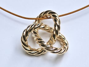 Braided Trefoil in Polished Brass