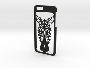 iPhone 6 - Zebra case in Black Natural Versatile Plastic
